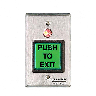 Securitron PB2 2SQ Momentary Illum Push Button